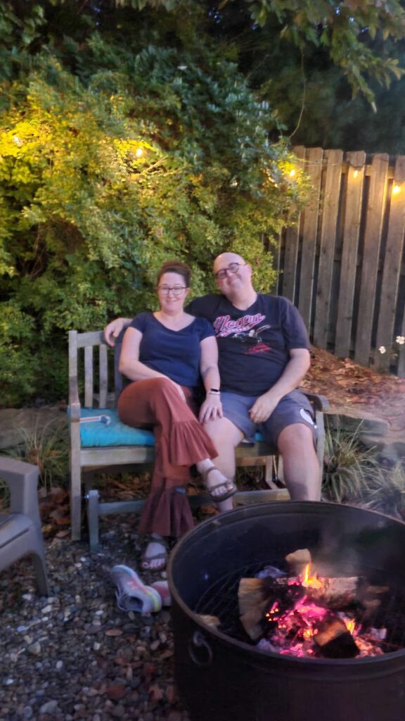 Sunday rest around the fire pit.